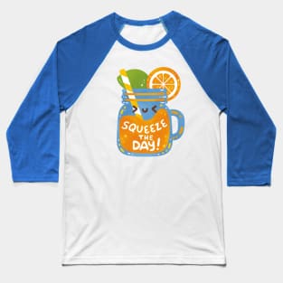 Squeeze The Day Orange Baseball T-Shirt